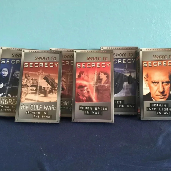 SWORN TO SECRECY Secrets of War 6 VHS Tapes TIME LIFE VIDEO - Picture 1 of 4